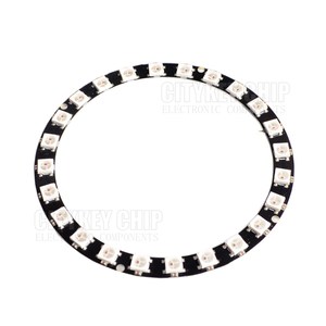WS2812B modulo striscia 24 bit 24 X WS2812 5050 RGB lampada ad anello a LED con driver integrati Ws2812 RGB 24 - Product Image 1
