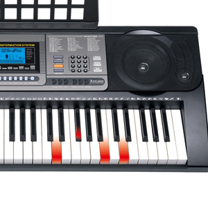 HUASHENG-Piano eléctrico con 61 teclas de iluminación, instrumento con función MIDI, 460 temporizadores, 260 ritmos - Product Image 4