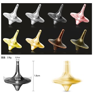 2025 Bán Buôn Sáng Bóng Chính Xác Kim Loại Con Quay Đồ Chơi Cổ Điển Topot Kẽm Hợp Kim Quay Top Mini Chính Xác Quay Top Món Quà Hoàn Hảo - Product Image 2