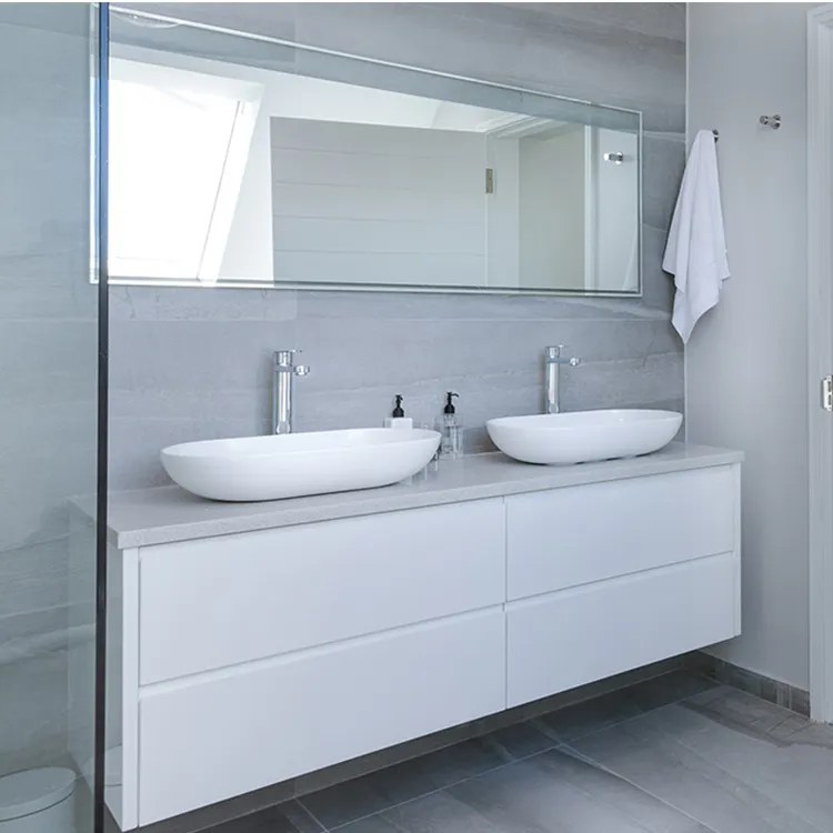 Mobiliário do banheiro de alta qualidade, moderno flutuante vanity mestre banheiro