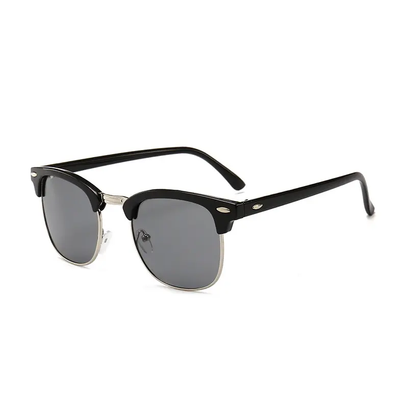 Gafas de sol personalizadas D7001 para hombre y mujer, lentes de sol polarizadas de estilo Retro, con marco redondo de plástico, adecuadas para conducir, deportes y ciclismo