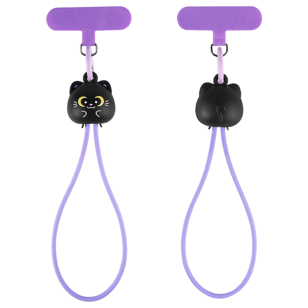 Cable de carga rápida de 60 W con correa para muñeca Black Cat