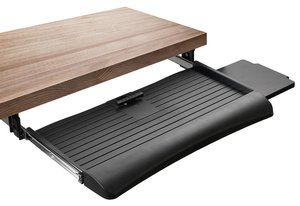 Cajón de teclado de metal deslizante de 21 pulgadas de ancho con plataforma de ratón bandeja de ordenador debajo del mostrador - Product Image 3