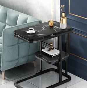 Oturma odaları veya Villa merkezi masa mobilyaları için uygun Modern tek ve çift katmanlı kenar tabloları - Product Image 3