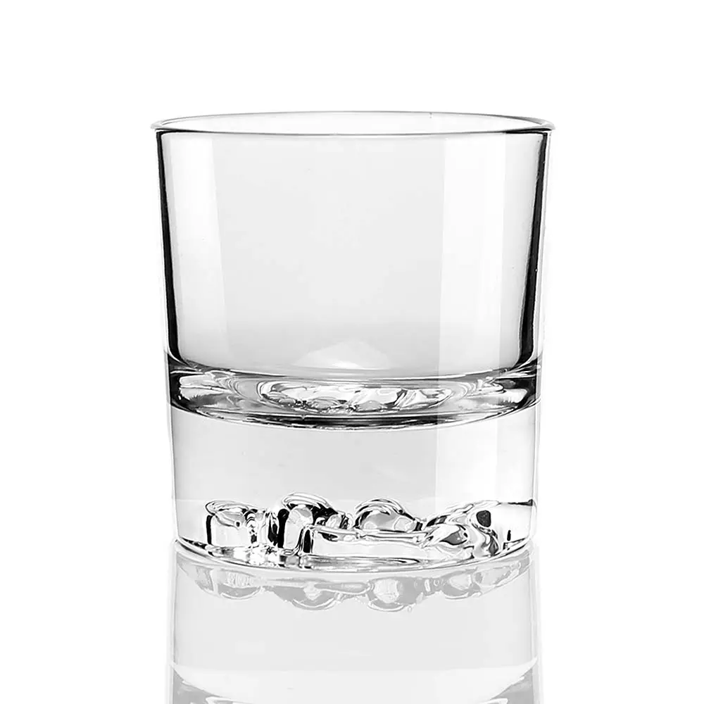 Commercio all'ingrosso della fabbrica 315 ml fondo modello personalizzato pugno whisky bicchieri vecchio stile barra di vetro con campione gratuito