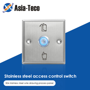NC/NO/COM Metal Stainless Door <strong>Exit</strong> Switch Release LED Light <strong>Push</strong> <strong>Button</strong> Access Control Lock <strong>System</strong> - Product Image 2