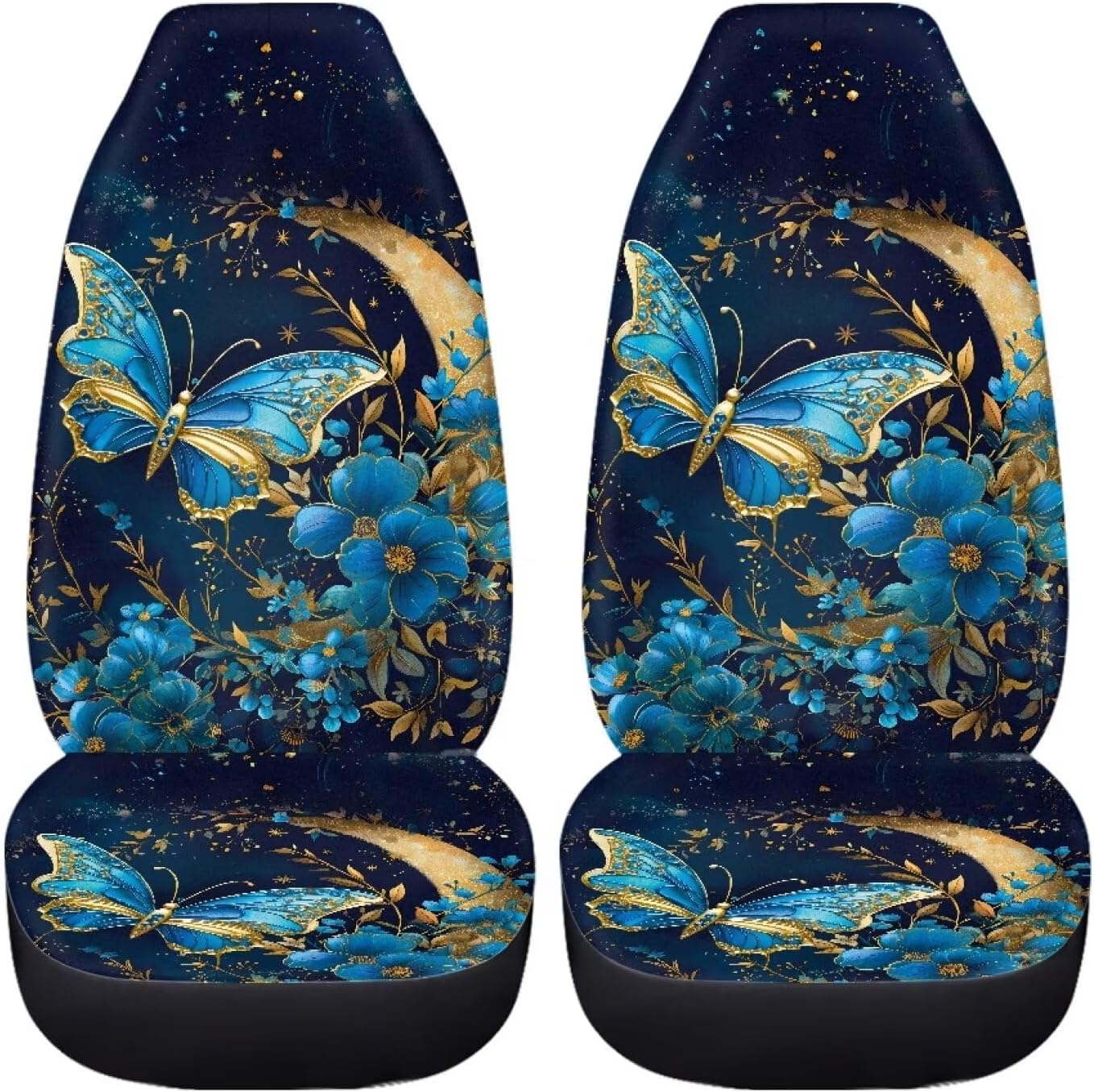 Papillon fleur bleue