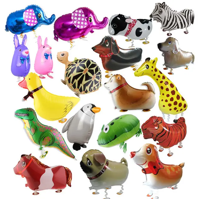 New design Kids Children Gifts Party Animal Foil Balloons Walking Pet Balloon helium foil balloons Promotional gift Toy