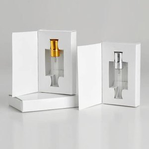 <strong>5ml</strong> 10ml Clear Glass <strong>Perfume</strong> Test Bottles 1 Pieces Per Box Refillable Atomizer Vial With Paper Box for Fragrance Sample Testing - Product Image 4