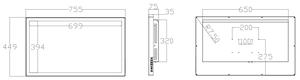 32英寸医用4k显示器3G SDI-In彩色黑白一键开关一键灯箱伽马曲线绘制功能 - Product Image 6
