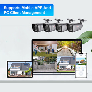 LS VISION cctv 8mp 4k poe nvr 8频道套件4CH家庭安全AI警报双向语音对讲室外夜间版ip摄像机 - Product Image 4