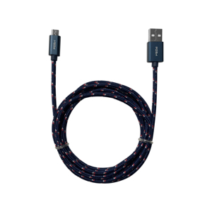 Kablo Logo var 6FT örgülü şarj veri USB mikro şarj kablosu - Product Image 3