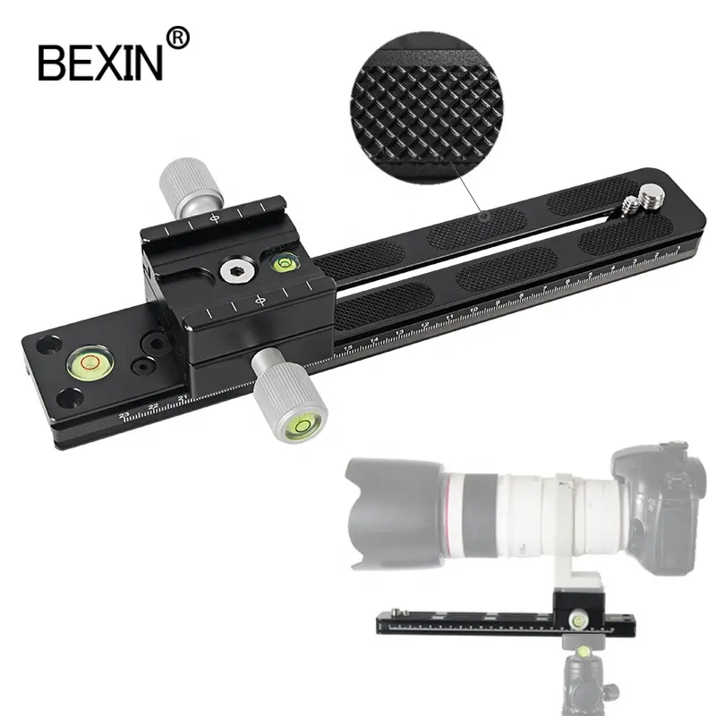 Arca Swiss Rrs Verstelbare Quick Release Mount Plaat Klem Adapter Lange Camera Lens Slider Houder Beugel Plaat Voor Statiefkop