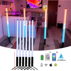 Беспроводной DMX IR 360 светодиодные пиксельные трубки полноцветные батарейки DJ свет для сценических событий - Product Image 2