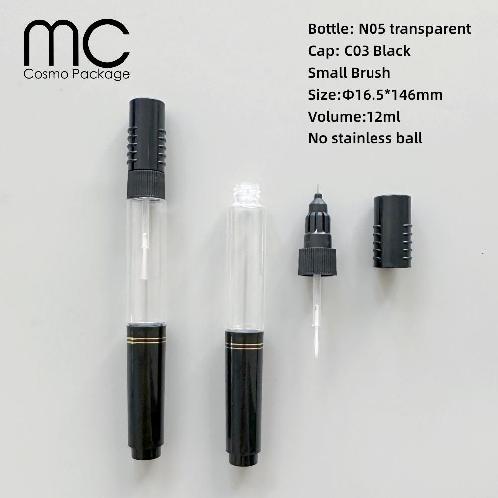 Flacon Transparent N05+Bouchon Noir C03