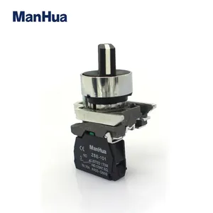 ManHua kontrol anahtarı XB4-BD21 220V 2 pozisyon anahtarı Maintsauned itme ButtonStandard kolu seçici 1NO - Product Image 3