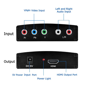 YPbPr to <strong>HDMI</strong> <strong>Converter</strong> <strong>Component</strong> to <strong>HDMI</strong>, 5RCA RGB to <strong>HDMI</strong> <strong>Converter</strong> Supports 4K Video Audio <strong>Converter</strong> Adapter with USB Power - Product Image 6