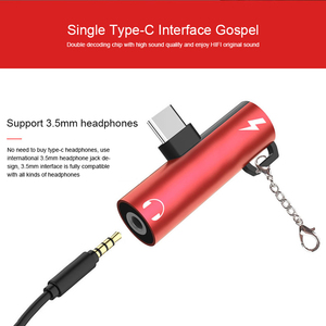 <strong>2</strong> <strong>in</strong> <strong>1</strong> Type c 3.5mm Aux Adapter USB C to 3.5mm AUX Headphone Adapter for xiaomi Mi 9 8 6 Type-C 3.5 Jack Earphone Audio Adapter - Product Image 5