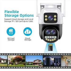 9MP ICSEE กลางแจ้ง 10X ซูมออปติคอลการตรวจสอบกล้องวงจรปิด WIFI PTZ สามเลนส์สามหน้าจอกล้องรักษาความปลอดภัยเครือข่าย - Product Image 4
