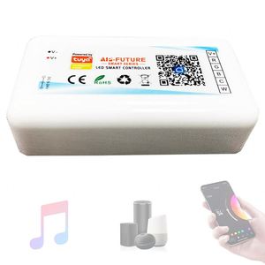 Лидер продаж, светодиодный контроллер Dc12-24V Tuya Wifi Smart Rgbwc Rgbw Rgb Cct диммер, контроллер светодиодной ленты с управлением приложением - Product Image 5