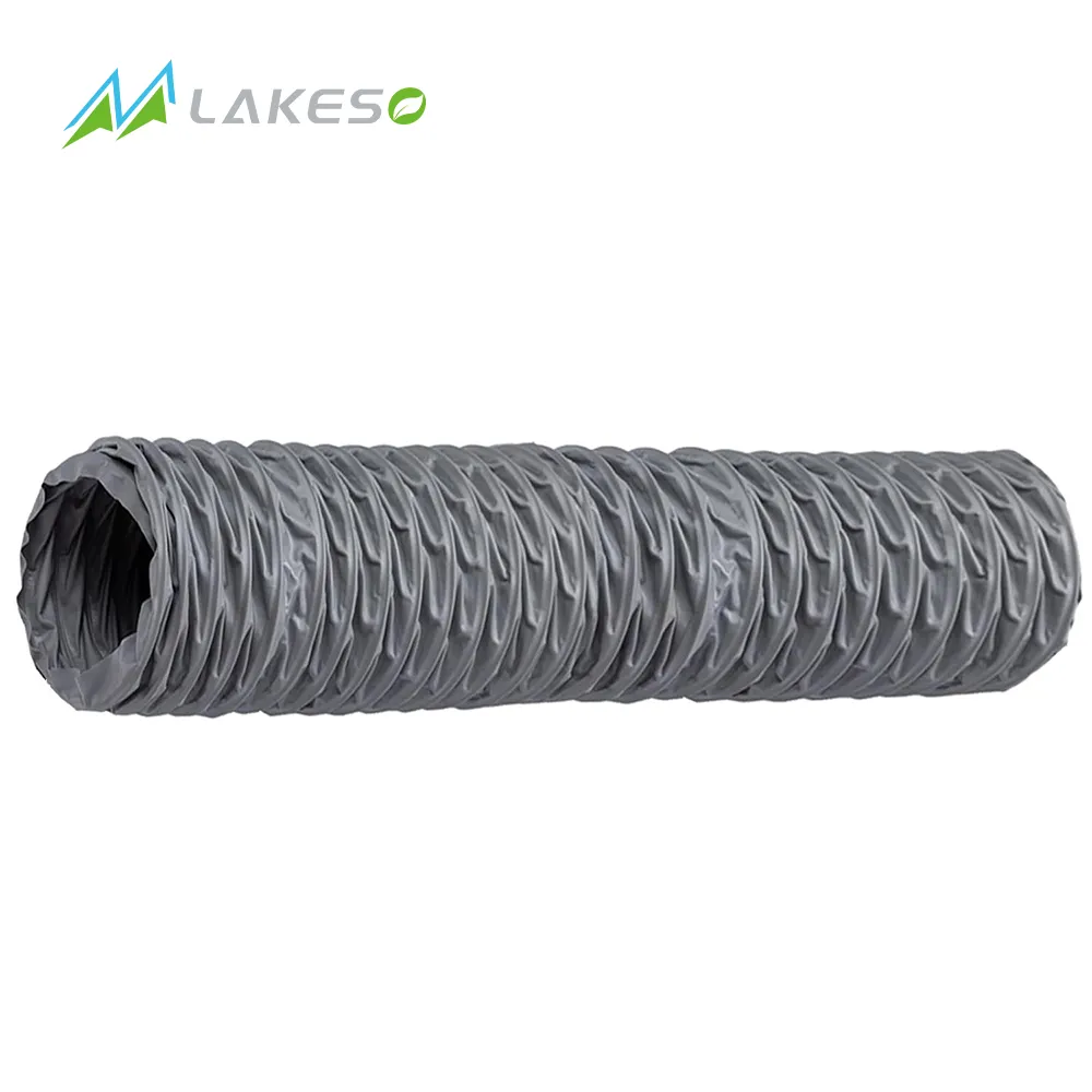 Lakeso - Mangueira flexível de tecido de nylon para ventilação, mangueira flexível para ventiladores, ideal para ventilação, canalização de HVAC