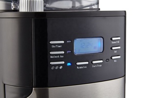 1.5L <strong>LCD</strong> <strong>Display</strong> Coffee Maker Programmable Coffee Machine with Glass Carafe and Bean Hopper Black Water Level Indicator - Product Image 4