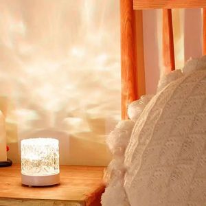 Hot Style Rgb Night <strong>Light</strong> 3d Flame Water Pattern Ripple Acrylic Sheet Pmma Effect Rotating Projector Lamp Rechargeable - Product Image 4