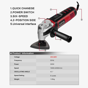 400W <strong>Multi</strong>-<strong>Function</strong> <strong>Tool</strong> Quick Release Corded <strong>Oscillating</strong> <strong>Tool</strong> - Product Image 4