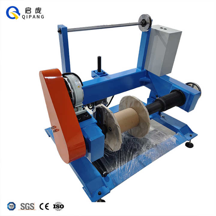 PN1000mm Bobbin Take up and Pay Out Instrument Cable Magnetic Powder Pay-off Machine Copper Wire Shaftless Rewinding Machinery