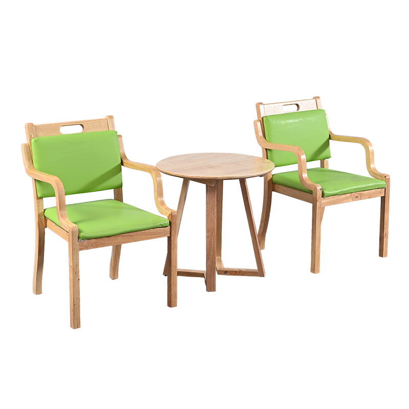 A dining table set (one table and two chairs)