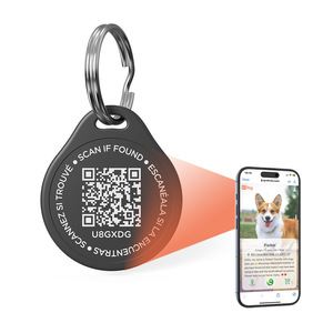 Готовый к использованию RFID Силиконовый идентификационный тег для домашних животных, пользовательский водонепроницаемый QR-код для собак и кошек, шаблон печати, пользовательские идентификационный тег для домашних животных, анти-потерянный - Product Image 3