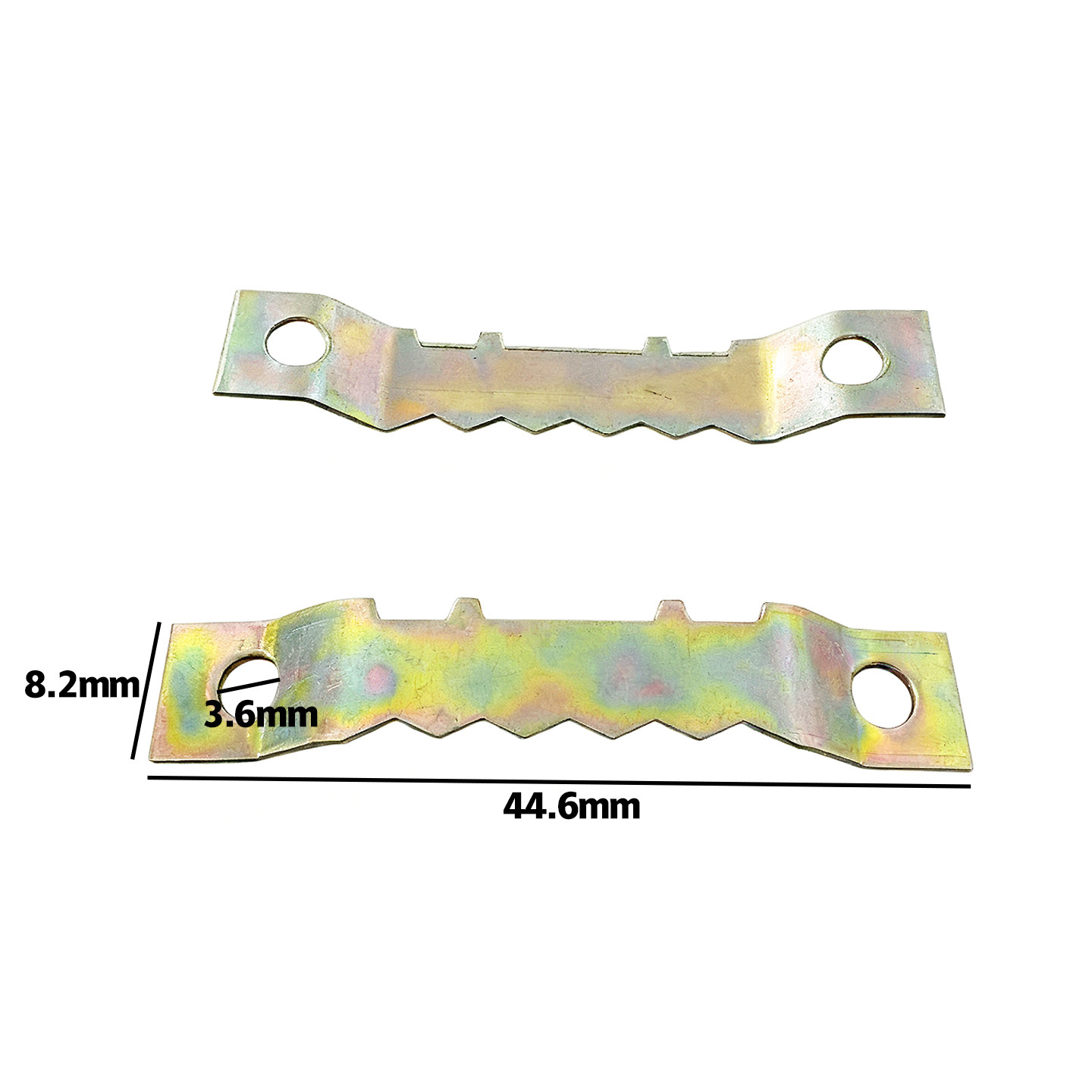 Color-plated double-sided serrated hanger
