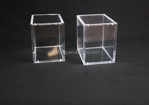 2021 personalizado caja de acrílico transparente Cubo de embalaje de regalo de Navidad 5mm Pantalla de acrílico vitrina de acrílico caja de almacenamiento - Product Image 3