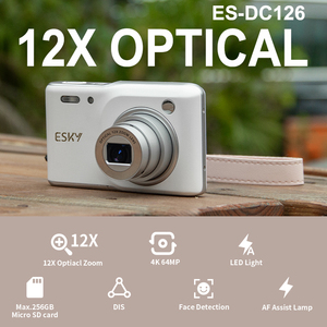12X Optical Zoom Digital <strong>Camera</strong> with 4K Video Face Detection Compact Travel <strong>Camera</strong> in Japan Israel for Vlogging Outdoor Shots - Product Image 2