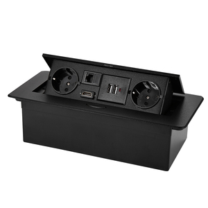Presa di corrente russa Standard europea di design multimediale presa Desktop jack per computer di rete di ricarica USB - Product Image 1