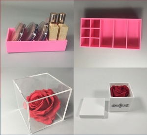 Handmade Clear Acrylic Candy Box with Sliding Lid Custom <strong>Plexiglass</strong> <strong>Display</strong> Case <strong>Cube</strong> for Food Acrylic <strong>Display</strong> Case with Base - Product Image 2
