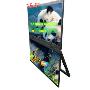 15.6 Inch 1080P Triple Portable <strong>Monitor</strong> No Driver Installation Needed <strong>Monitor</strong> Folding Stand Auto-rotaing Screen Type-c <strong>Display</strong> - Product Image 1