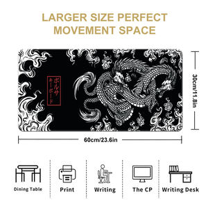 Novo <span class=keywords><strong>Design</strong></span> Speed Desk Mat Anime Dragão Grande Gaming Mousepad XXL Teclado Gamer Mouse Pad na Mesa Mouse Mats