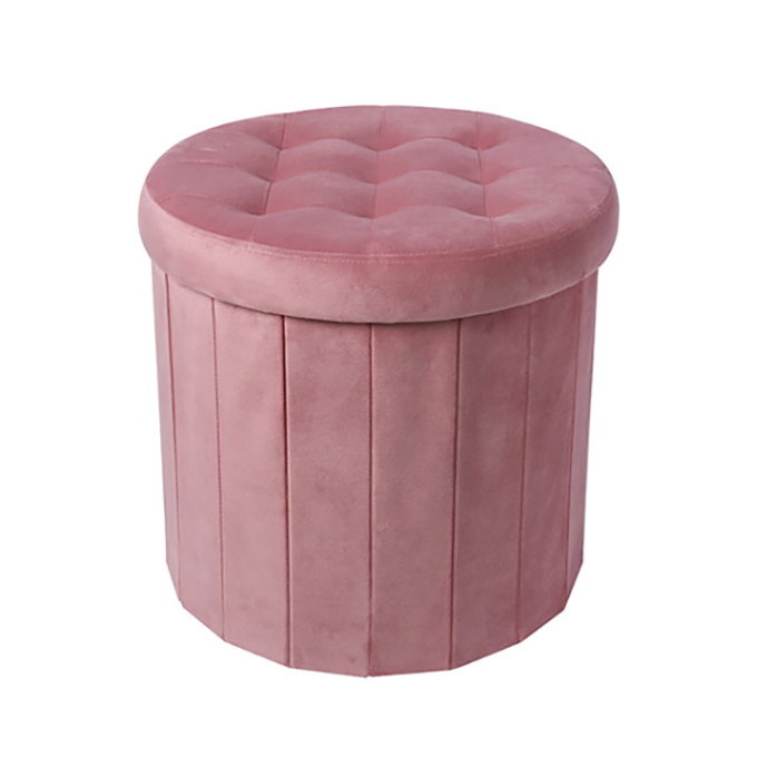 new design pouf ottoman collapsible storage stool oval shape ottoman