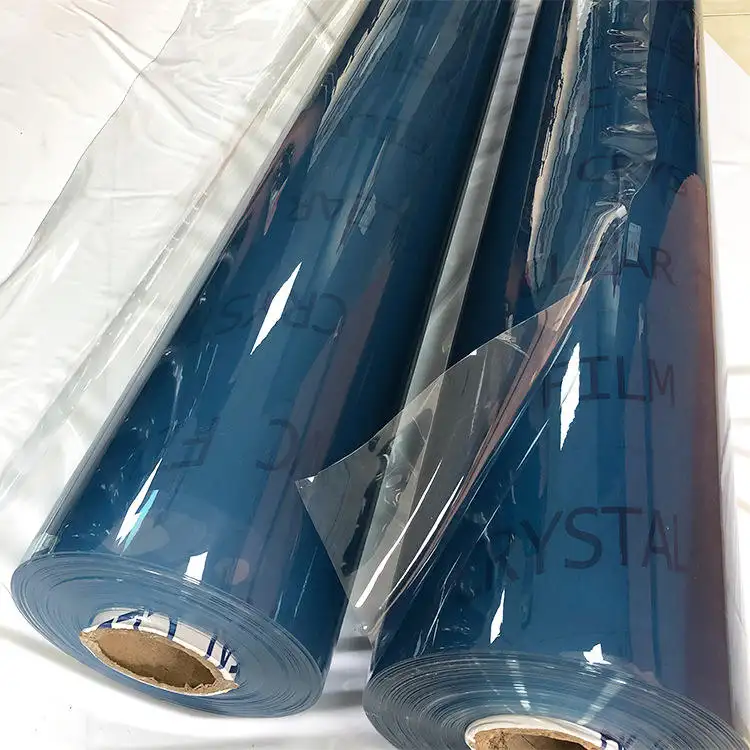 Película de PVC impermeable transparente personalizada directa de fábrica para película de mesa de embalaje