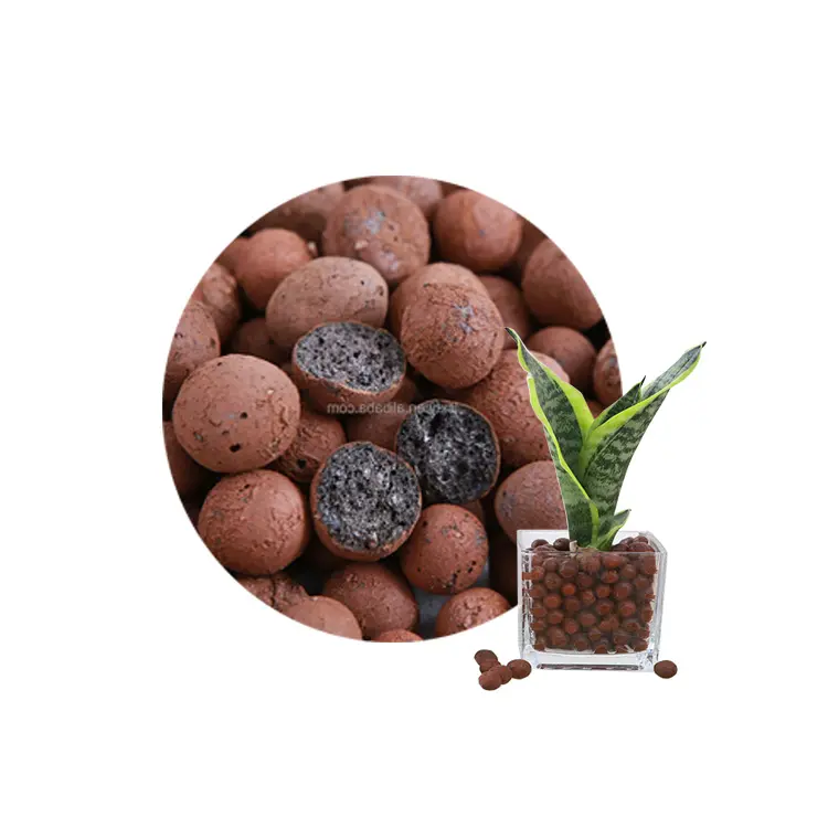 Bola de arcilla hidropónica LECA, Bola de ceramsita ligera usada en horticultura de jardinería, precio más bajo de buena calidad