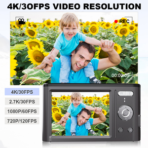 กล้องดิจิตอลขนาดเล็ก8MP เซ็นเซอร์ CMOS ความละเอียดสูงซูมดิจิตอล18X - Product Image 4