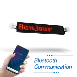 Mini formato telefono cellulare controllo APP <span class=keywords><strong>LED</strong></span> schermo auto messaggio a scorrimento tabellone pubblicitario 5V finestrino auto <span class=keywords><strong>LED</strong></span> segni mobili