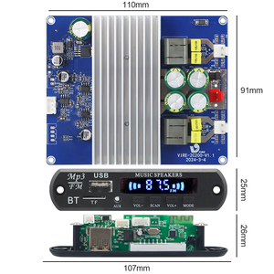 VIRE 2*200W TPA3251 Clase D Tarjeta de sonido USB Mini amplificador para Bluetooth Audio HIfi Board con estéreo Subwoofer Theatre Amp - Product Image 6