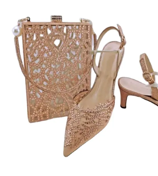 Conjunto de sapatos e bolsas combinando em alta qualidade, novos sapatos italianos, bolsa feminina em 8 cores, ideal para festas de casamento, novidade