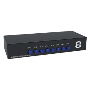 <strong>Video</strong> Audio Selector 8input 1output AV <strong>Switch</strong> 8x1 RCA CVBS 8ports - Product Image 2