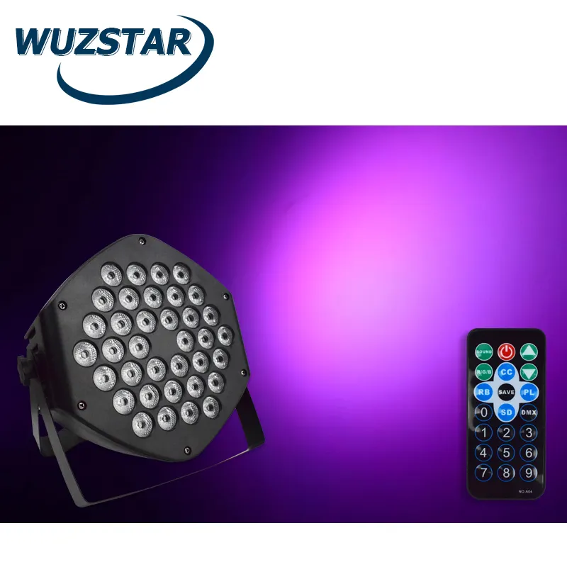WUZSTAR 3 في 1 ضوء ليزر للديسكو العارض RGB 36 كامل اللون أدى مصباح موازي المستوى المنزل نادي DJ بار ملهى ليلي Lasercube العنكبوت مصباح ليد