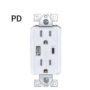 US Standard USB 5V <strong>2</strong>.1A QC 3.0 Quick Smart <strong>Socket</strong> 1 USB Plug and 1 <strong>Type</strong> C Output American Standard <strong>Socket</strong> - Product Image 5