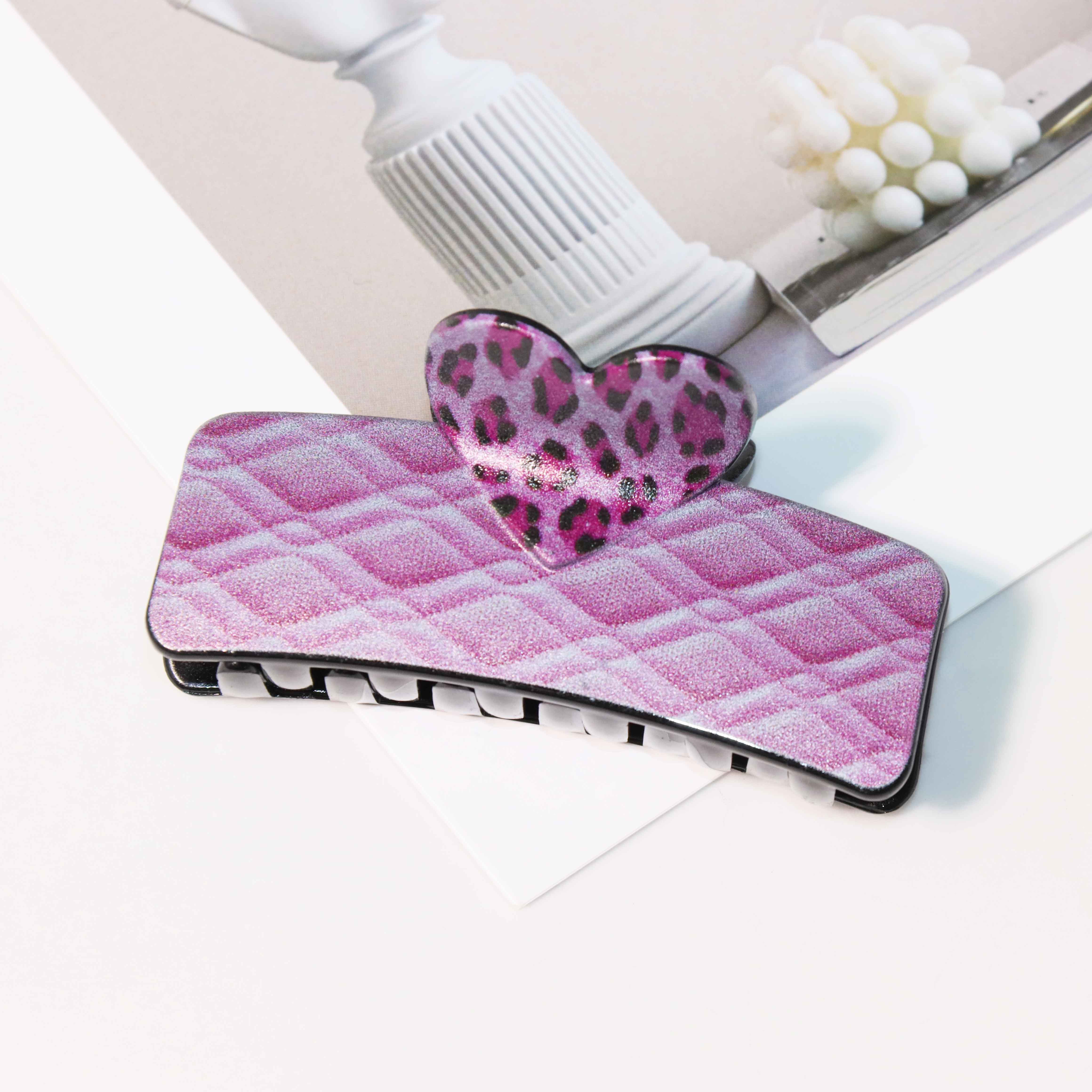 Sweet Pink Quilted Leopard