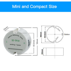 Sensor de temperatura Modbus RS485, inalámbrico, sistema de monitoreo de temperatura - Product Image 4